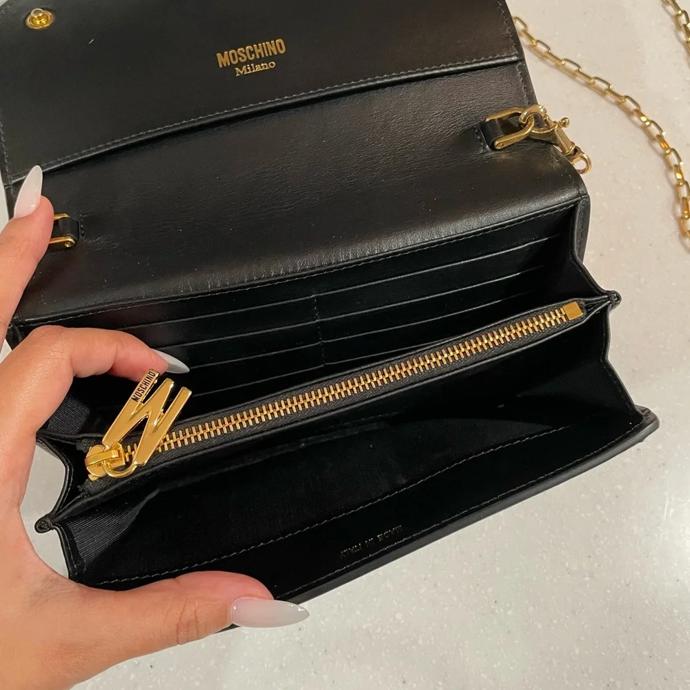 Moschino Leopard Print Pony Hair M Bag - Picture 3 of 6